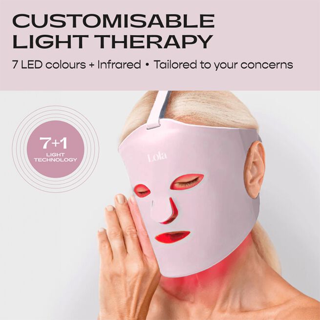 Lola Glow Led Ansiktsmask Rosa