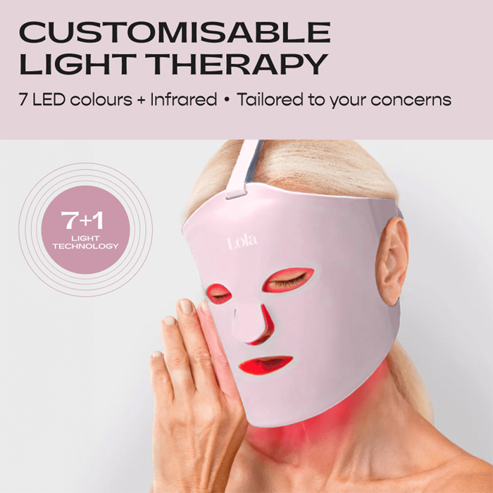 Lola Glow Led Ansiktsmask Rosa