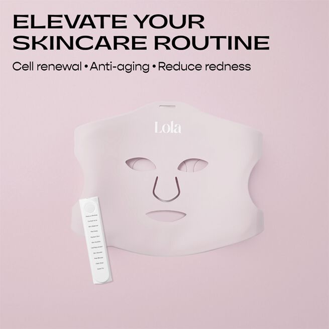 Lola Glow Led Ansiktsmask Rosa