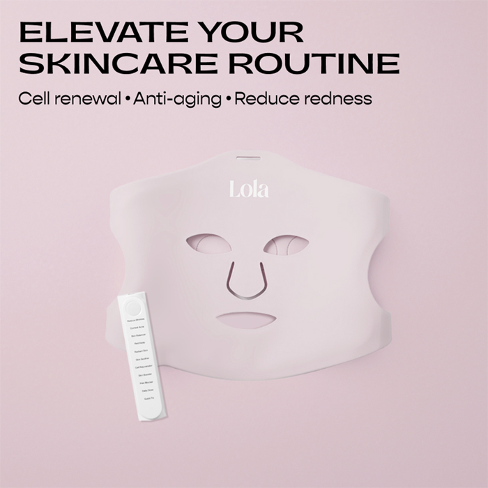 Lola Glow Led Ansiktsmask Rosa