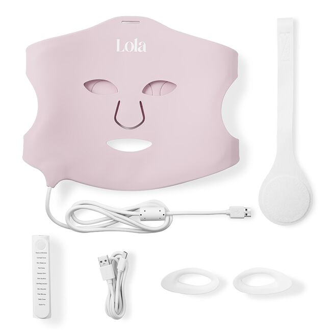 Lola Glow Led Ansiktsmask Rosa