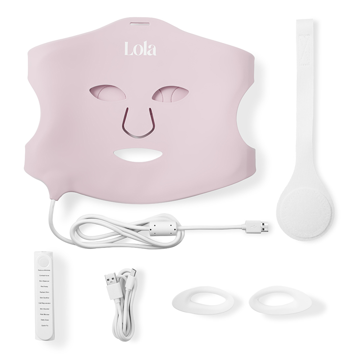 Lola Glow Led Ansiktsmask Rosa