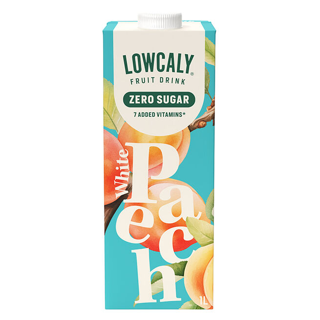 Lowcaly Lowcaly Fruktdryck 1000 ml White Peach