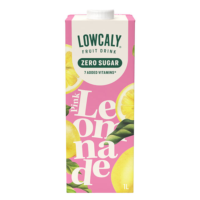 Lowcaly Lowcaly Fruktdryck 1000 ml Pink Lemonade