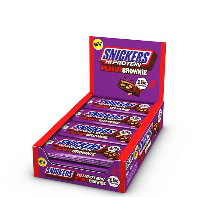 Mars 12 x Snickers High Protein Bar 50 g Peanut Brownie