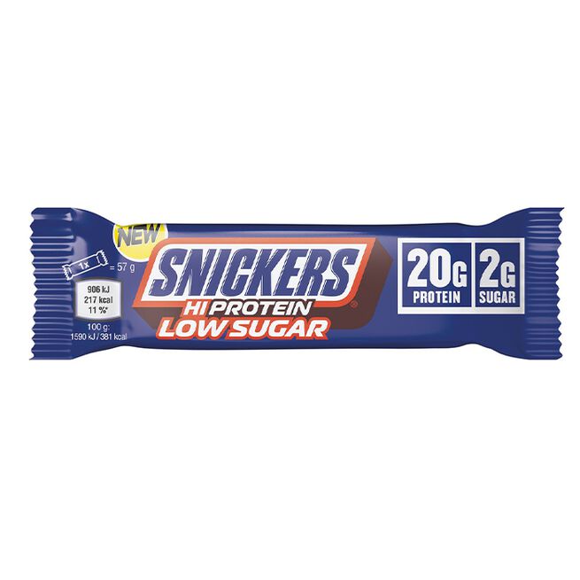 Mars 12 x Snickers High Protein Bar Low Sugar 57 g Mjölkchoklad