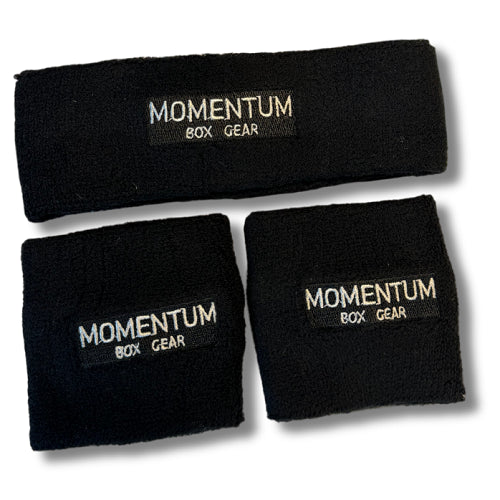Momentum Box Gear Sweat Band Set - Black