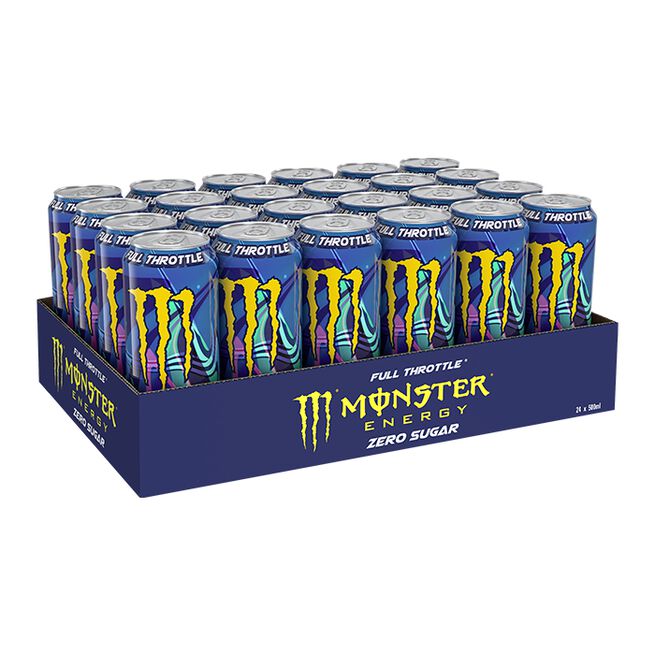 Monster Energy 24 x Monster Energy 50 cl Full Throttle Zero Sugar