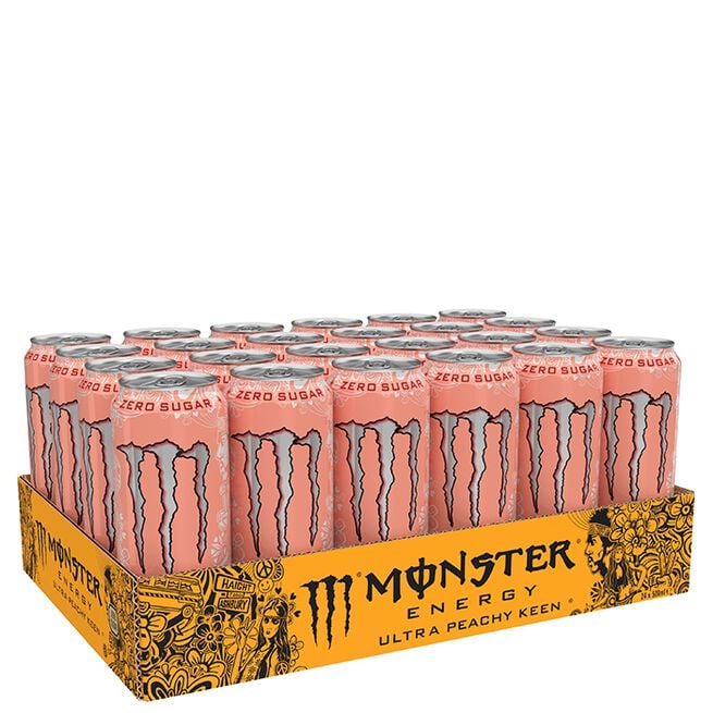 Monster Energy 24 x Monster Energy Ultra 500 ml Peachy Keen Zero Sugar