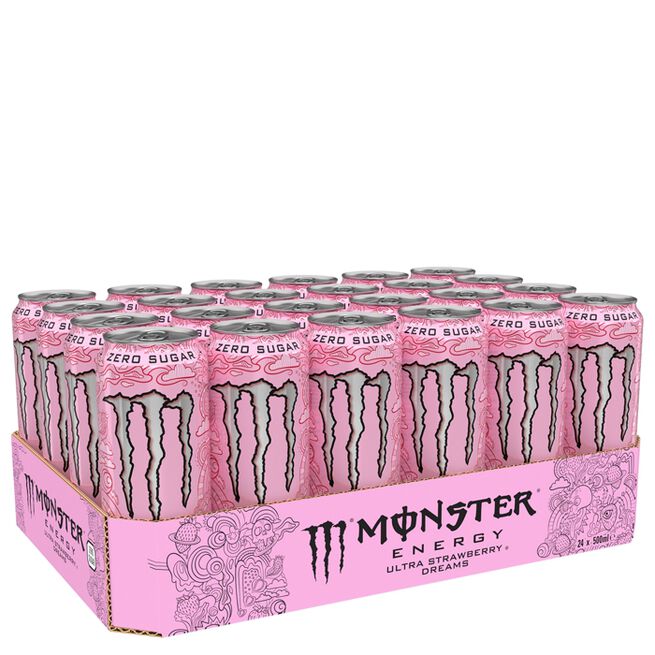 Monster Energy 24 x Monster Energy Ultra 500 ml Strawberry Dreams
