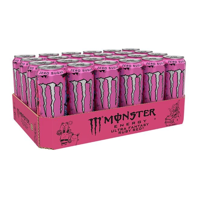 Monster Energy 24 x Monster Energy Ultra Fantasy 50 cl Ruby Red 2 kr pant