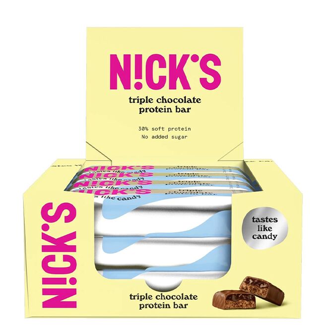Nicks 12 x Proteinbar 50 g Trippel choklad