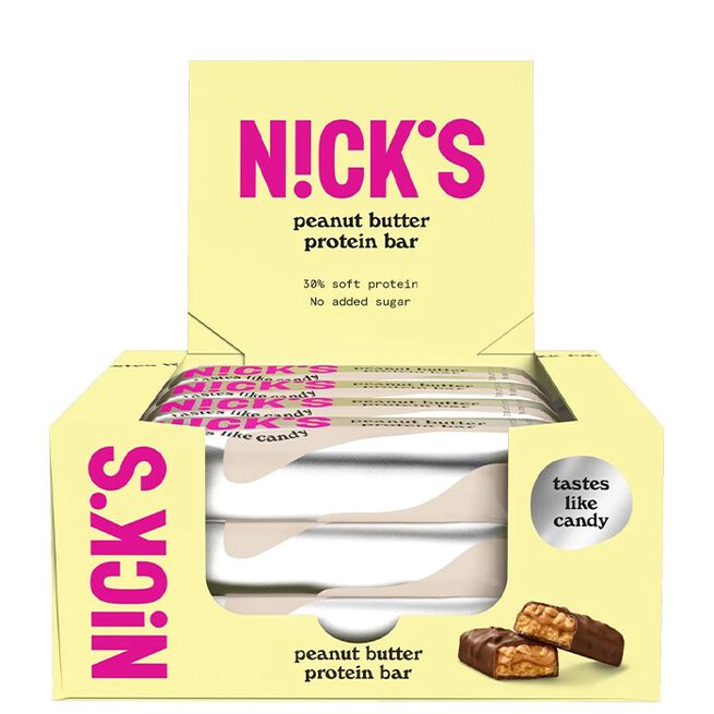 Nicks 12 x Proteinbar 50 g Jordnötssmör