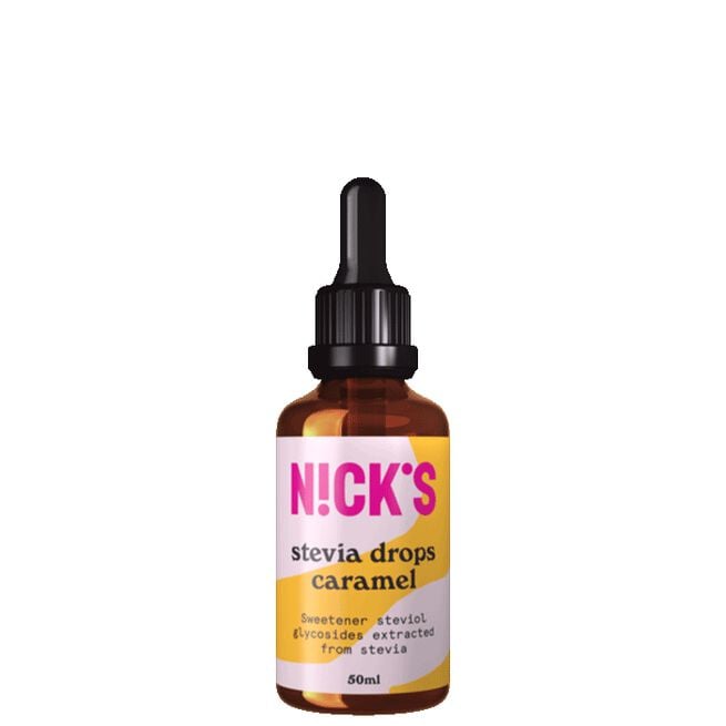 Nicks Steviadroppar 50 ml Caramel