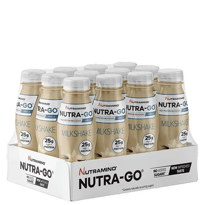 Nutramino Fitness Nutrition 12 x Nutra Go Protein Milkshake 330 ml Vanilla