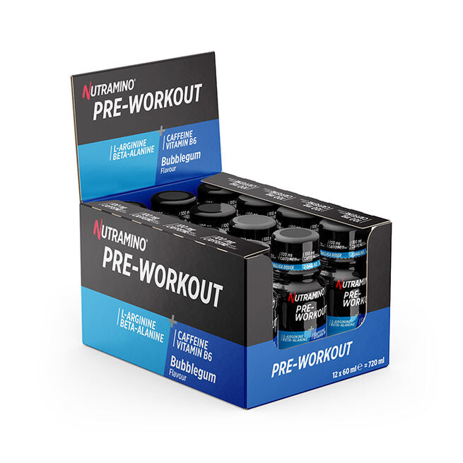Nutramino Fitness Nutrition 12 x Nutramino PWO Shot, 60 ml Bubblegum