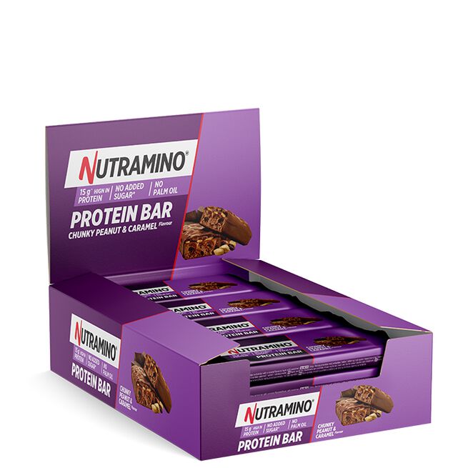 Nutramino Fitness Nutrition 12 x Proteinbar 55 g Chunky Peanut & Caramel