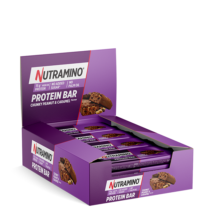 Nutramino Fitness Nutrition 12 x Proteinbar 55 g Chunky Peanut & Caramel