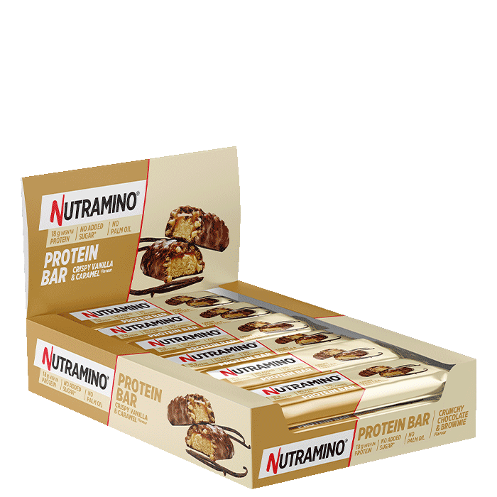 Nutramino Fitness Nutrition 12 x ProteinBar Crispy 55 g Vanilla & Caramel