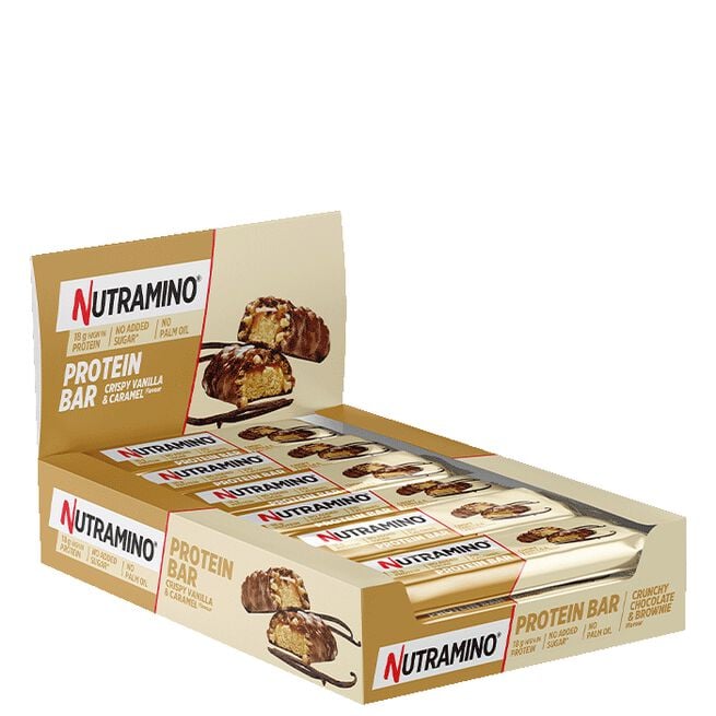 Nutramino Fitness Nutrition 12 x ProteinBar Crispy 55 g Vanilla & Caramel