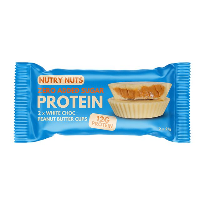 Nutry Nuts Låda Nutry Nuts Protein Peanut Butter Cups 42 g White Chocolate