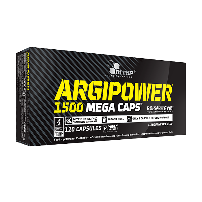Olimp Sport Nutrition ArgiPower 1500 Mega Caps L-arginin Kapslar 120 st