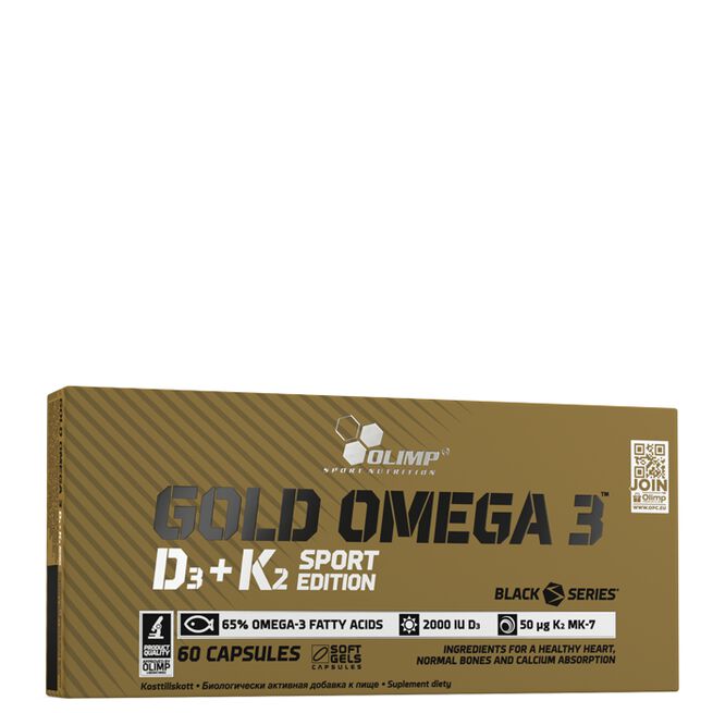 Olimp Sport Nutrition Gold Omega 3 D3+K2 Sport Edition 60 kapslar