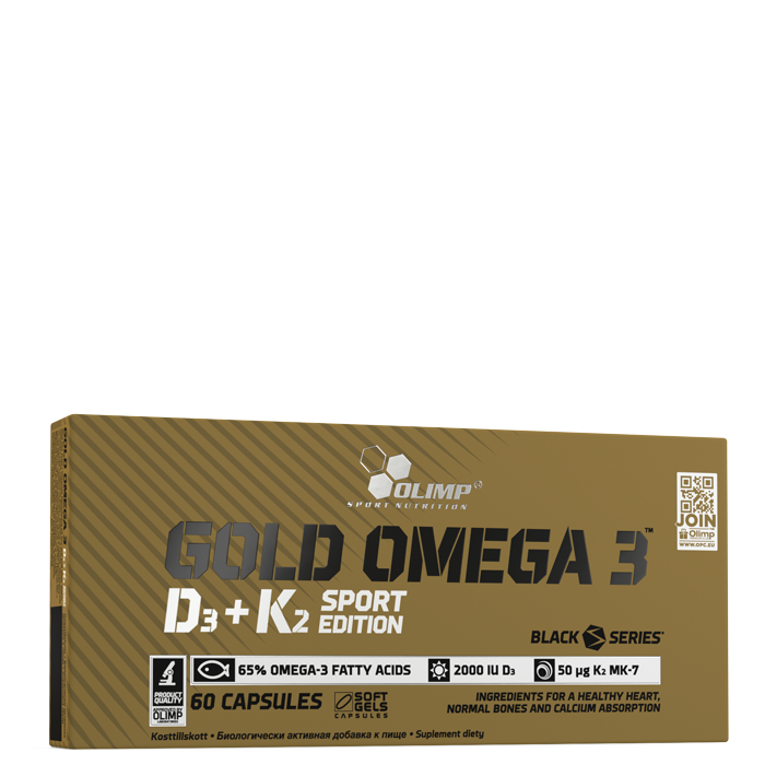 Olimp Sport Nutrition Gold Omega 3 D3+K2 Sport Edition 60 kapslar