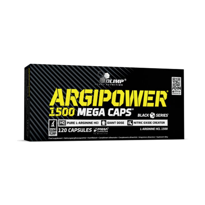 Olimp Sports Nutrition ArgiPower 1500 Mega Caps L-arginin Kapslar 120 st