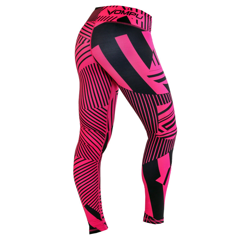 OMPU Fitted Abstract Tights