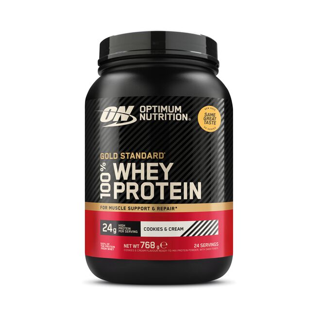 Optimum Nutrition 100% Whey Gold Standard Vassleprotein 780 g Cookies & Cream