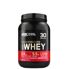 Optimum Nutrition 100% Whey Gold Standard Vassleprotein 908 g White Chocolate Raspberry