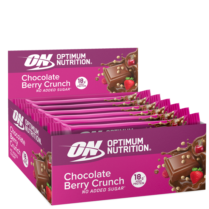 Optimum Nutrition 12 x Optimum Proteinbar 55-59 g Chocolate Berry Crunch