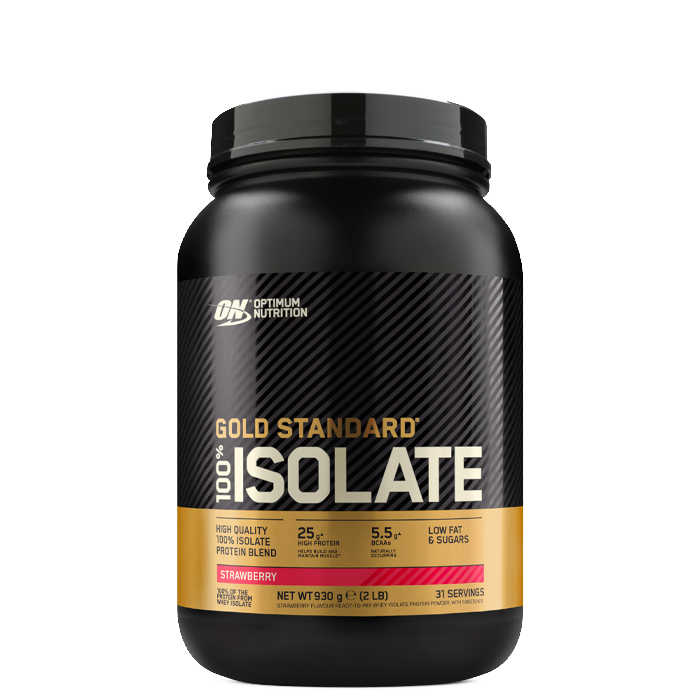 Optimum Nutrition Gold Standard 100% Isolate Vassleproteinisolat 930 g Strawberry
