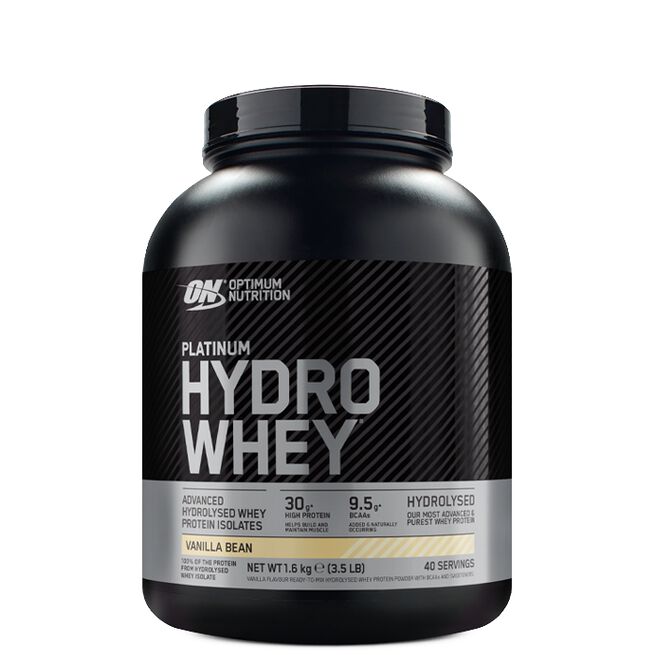 Optimum Nutrition Platinum Hydro Whey Vassleprotein 1,6 kg Vanilla Bean