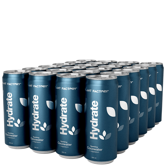 Plant Factory 24 x Hydrate Kolsyrat Kokosvatten Flak 330 ml Original
