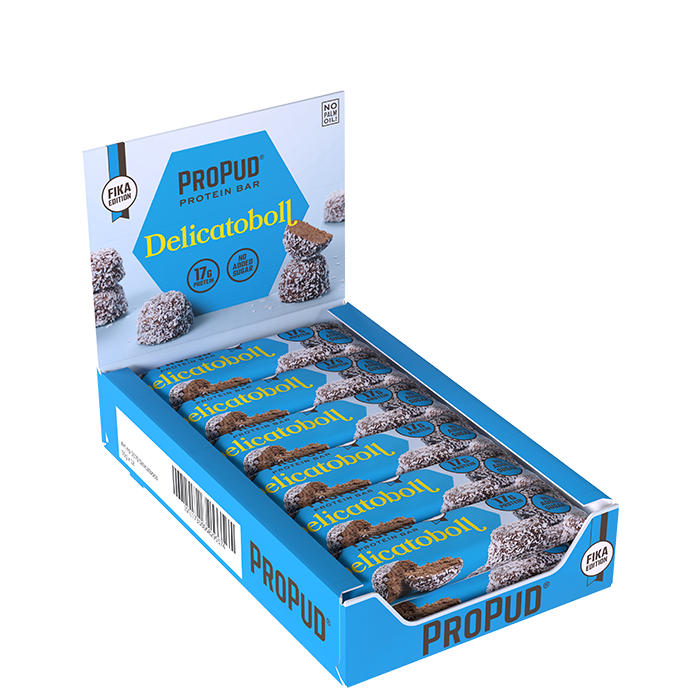 ProPud 12 x Proteinbar 55 g Delicatoboll
