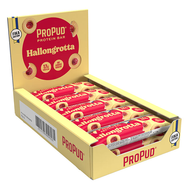 ProPud 12 x Proteinbar 55 g Hallongrotta