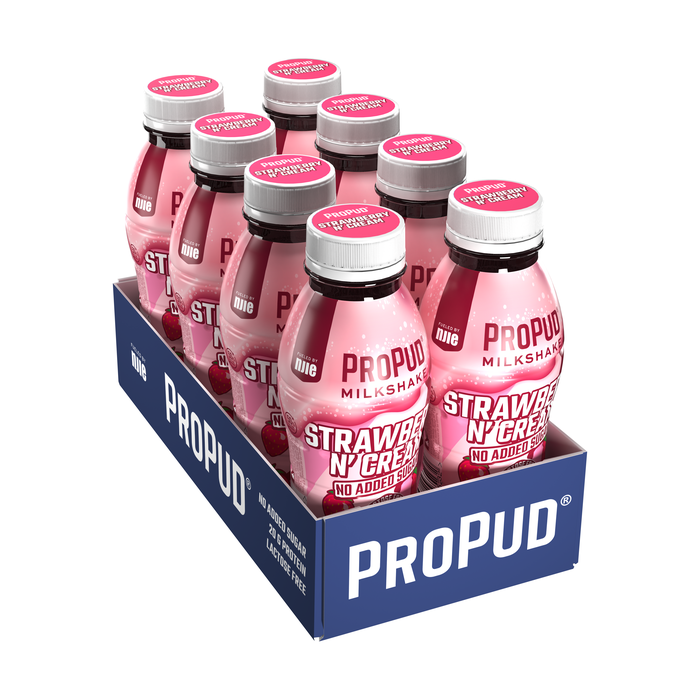 ProPud 8 x ProPud Protein Milkshake, 330 ml Strawberry