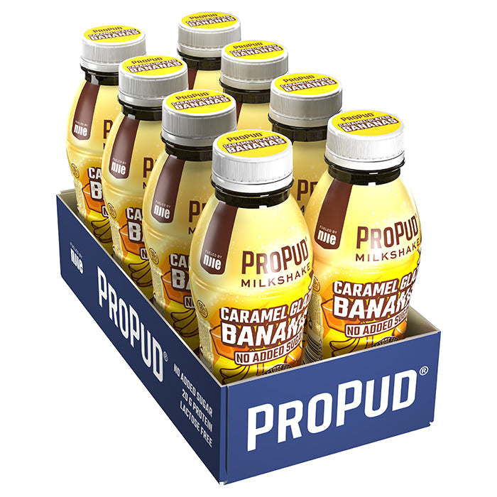 ProPud 8 x ProPud Protein Milkshake, 330 ml Caramel Glazed Bananas