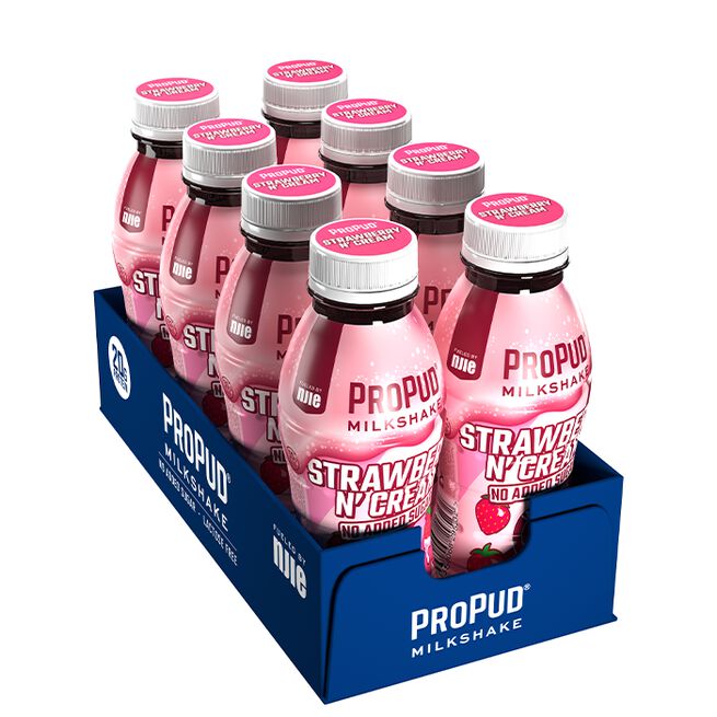 ProPud 8 x ProPud Protein Milkshake, 330 ml Strawberry