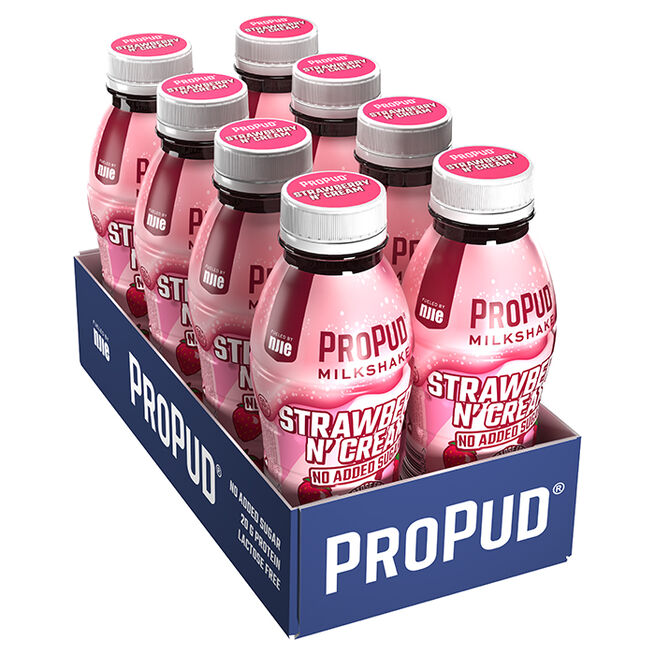 ProPud 8 x ProPud Protein Milkshake, 330 ml Strawberry