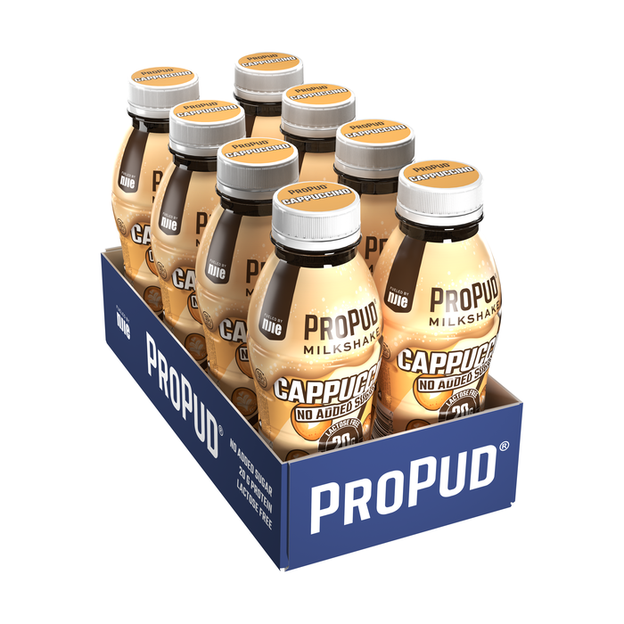 ProPud 8 x ProPud Protein Milkshake, 330 ml Cappuccino