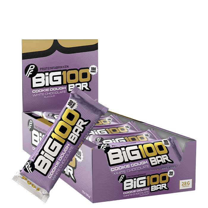 Proteinfabrikken 15 x Big 100 Proteinbar 100 g Cookie Dough