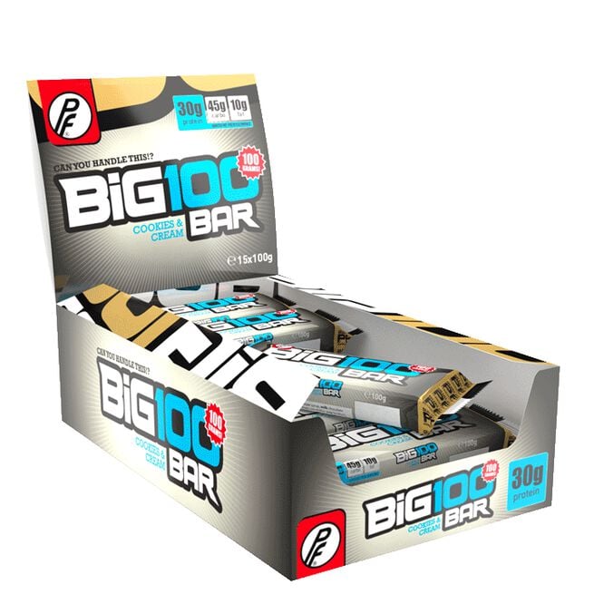 Proteinfabrikken 15 x Big 100 Proteinbar 100 g Cookies and Cream
