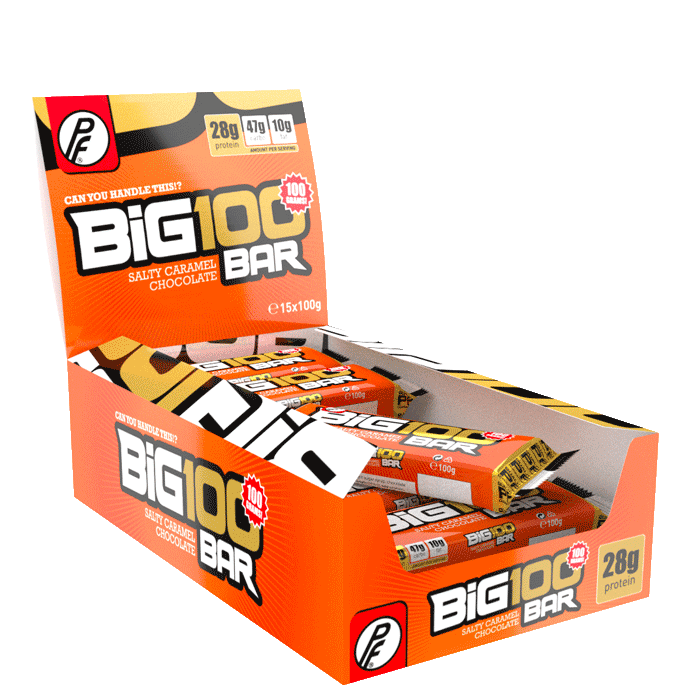 Proteinfabrikken 15 x Big 100 Proteinbar 100 g Salt Karamell Sjokolade