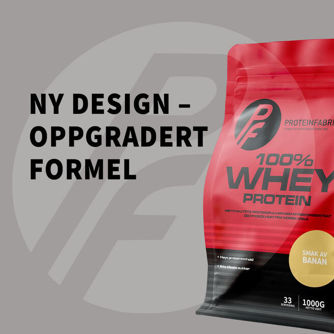 Proteinfabrikken Whey 100%, 1 kg Sjokolade