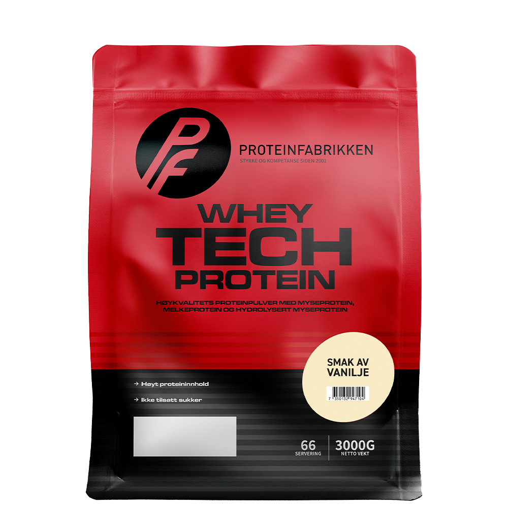 Proteinfabrikken Whey Tech Protein, 3000 g Vanilje