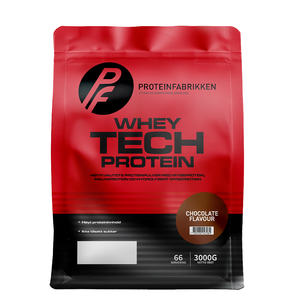 Proteinfabrikken Whey Tech Protein, 3000 g Sjokolade