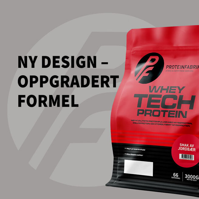 Proteinfabrikken Whey Tech Protein, 3000 g Jordbaer